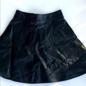 Bebe leather skirt